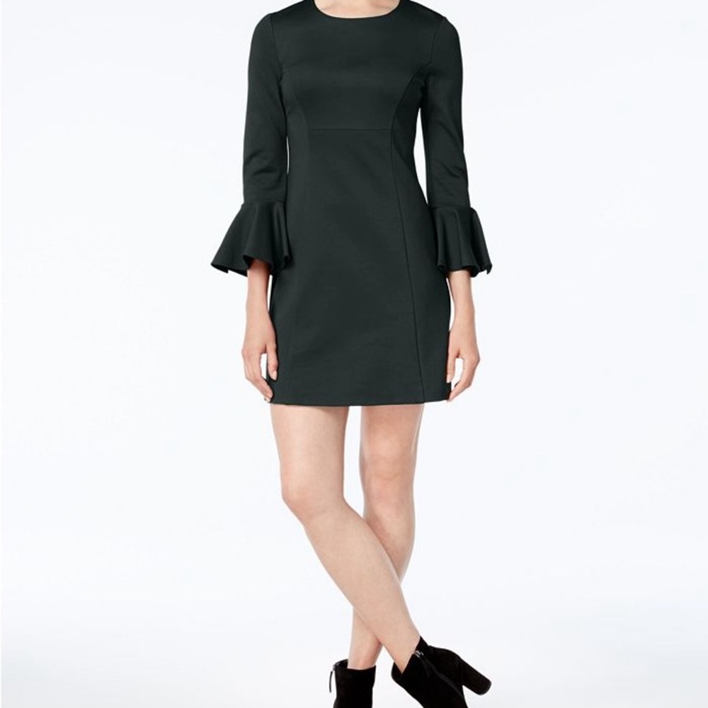 Trina Turk Panache Ruffle-Sleeve Sheath Dress size 0